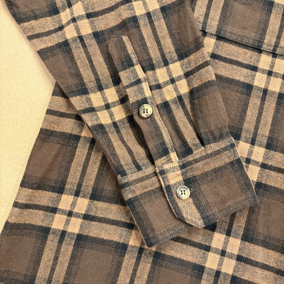 Banded Men’s Everglades Flannel Button Down Shirt Timber Brown Plaid Size XL - Picture 3 of 12